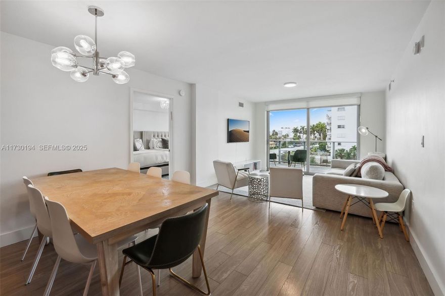 Set in a walkable, dog-friendly Bay Harbor Islands community with a park across the street, this modern residence offers 2 bedrooms, 2 bathrooms, plus a versatile den/office. Floor-to-ceiling windows fill the home with natural light, while the oversized balcony is perfect for enjoying Miami’s year-round outdoor living. The kitchen offers ample counter space, premium appliances, and sleek finishes. Each bedroom includes spacious walk-in closets and spa-like baths. Enjoy resort-style amenities including a rooftop oasis with pool, jacuzzi, lounge areas, and outdoor grills—all with breathtaking 360° water and city views. A modern fitness center, two assigned parking spaces, and in-unit storage add everyday convenience. Moments from Bal Harbour shops and the best beaches and dining in the city!