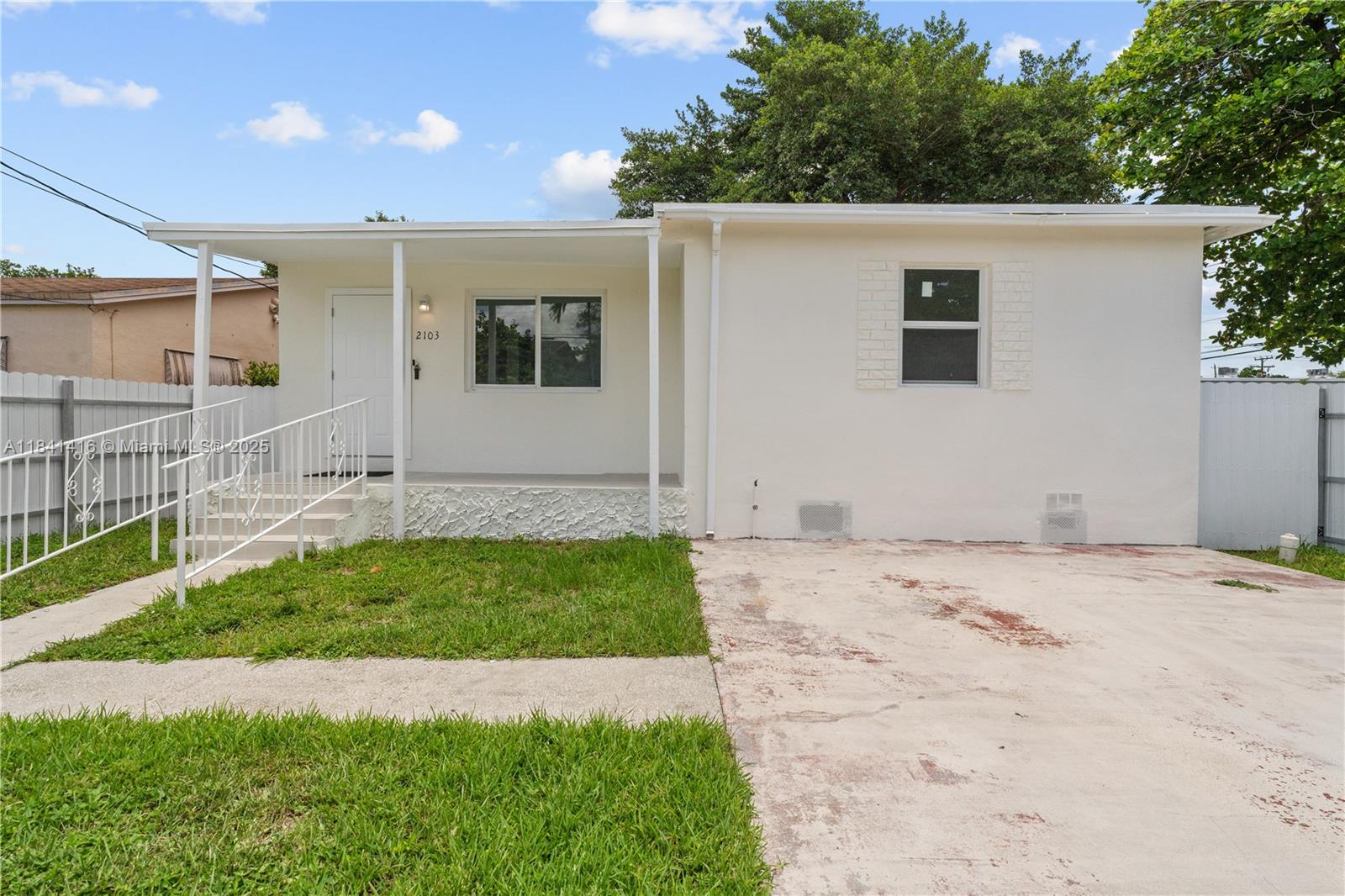 A fully renovated property includes electrical installations with the new electrical meter and interior wiring.as well as a new water and drainage system. I t also offers a 6 impact windows and a large backyard with a concrete base ready for any construction project. In addition of two parking spaces you can use the street parking as well.