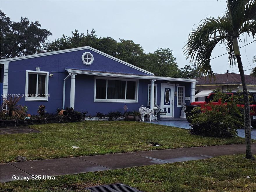 Great Home for a first-time buyer or investor... Magnificent location near everything that Hallandale has to offer... 3 bedrooms 2 bathrooms, tile floors, impact windows, updated AC, stainless steel appliances, washer and dryer. minutes to I95 or the beaches, Aventura Mall, Gulfstream and Restaurants... come and see today