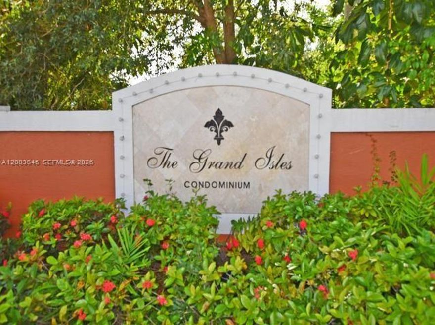 This spacious 1-bedroom, 1-bath second-floor apartment has vaulted ceilings and brand-new vinyl flooring for a bright, open feel. It includes a full-size washer and dryer, a linen closet, and a large walk-in closet. The unit has just been freshly painted and is ready for immediate move-in. Enjoy a quiet setting with a peaceful, tree-lined view.  Grand Isles is a gated community with a resort-style pool, clubhouse, fitness center, picnic/grilling areas, and a children's playground. It is conveniently located minutes from Publix, banks, and other shops. Close to downtown West Palm Beach, City Place, PBI Airport, Turnpike, and I-95.