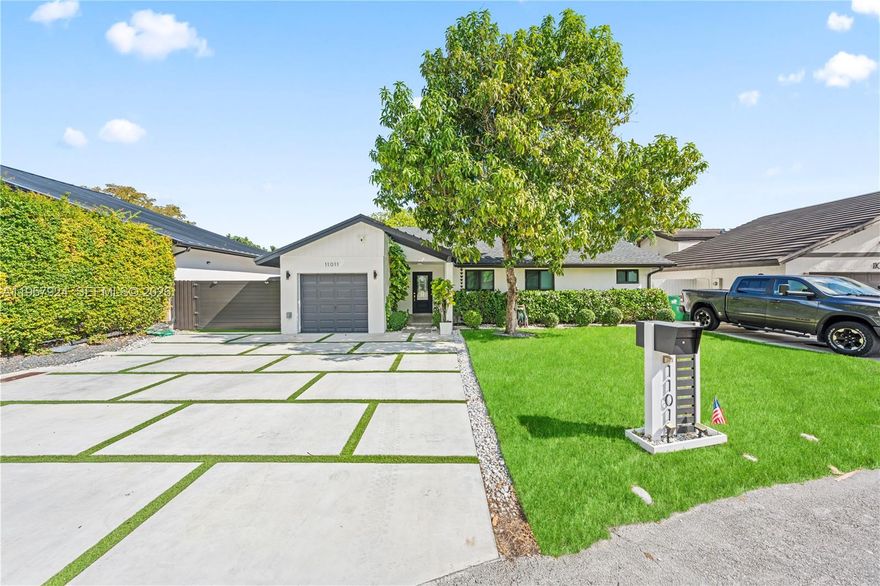 Beautifully updated single-family home with no HOA, offering 3 bedrooms and 2 bathrooms and designed for comfort and modern living. Spacious living areas flow seamlessly into an open-concept kitchen featuring premium finishes and large porcelain tile flooring throughout. The primary suite includes a walk-in closet and an elegant en-suite bathroom with dual sinks.

This home has been completely renovated and thoughtfully upgraded, including a new roof (2023), impact windows and doors (2023), new ceiling insulation (2024), new air conditioner (2022), tankless water heater (2022), new electrical panel (2022), and new air ductwork with automatic exhaust fans and motorized fresh air intake (2023), ensuring excellent indoor air quality and humidity control.

Enjoy outdoor living in the pet-friendly turf backyard with a covered terrace, perfect for relaxing or entertaining. Additional features include a 6-car driveway, side parking for a boat up to 24 ft, and an emergency generator hook-up ready.

Ideally located near shopping, dining, and schools, this move-in-ready home offers convenience, quality, and peace of mind.