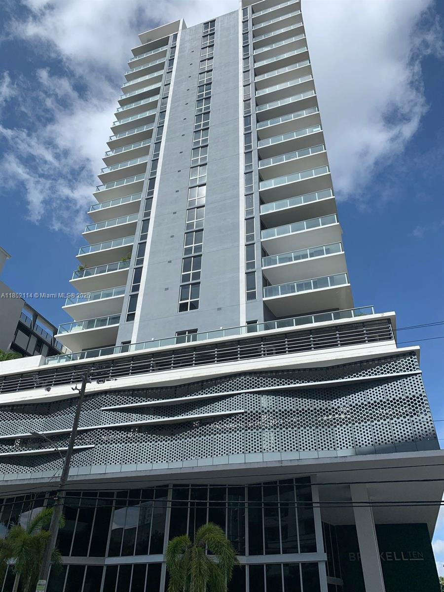 Modern and cozy 1 bed / 1 bath at Brickell Ten, partially furnished and filled with natural light. Enjoy city views through floor-to-ceiling impact glass windows from every area of the unit. Features Italian kitchen cabinetry, stainless steel appliances, and tile floors throughout. Full-amenity building with rooftop pool, gym, BBQ area, and more. Walk to Brickell City Centre, dining, metro, and enjoy easy access to the beach. A must-see!