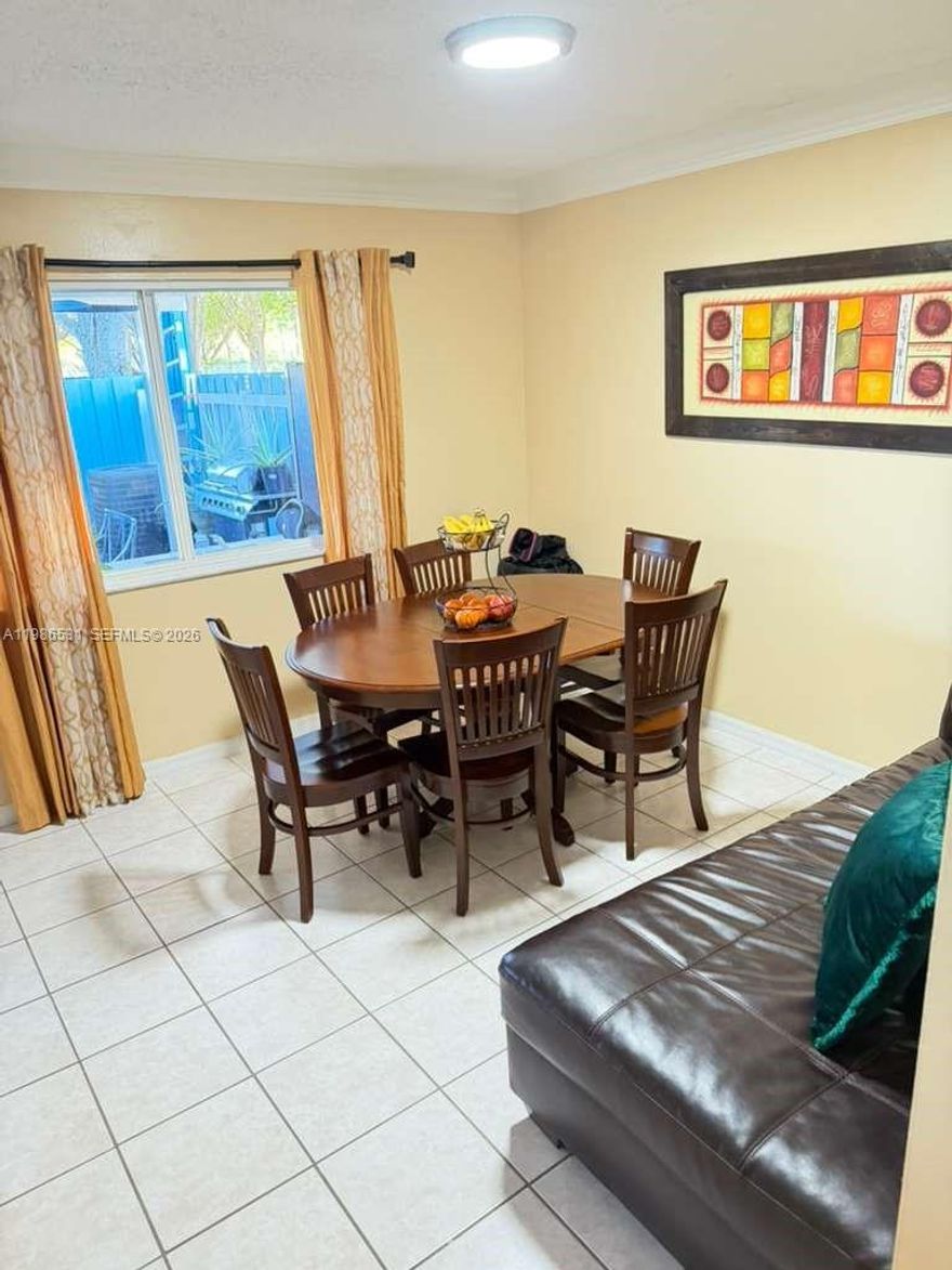 Tastefully renovated 3/2 at Venetian Palms. Updated kitchen and bathrooms, tile floors throughout and washer/dryer in unit. Covered patio leads to a peaceful Zen Garden. Gated community with clubhouse, pool, and plenty of parking. Great location close to US1, Palmetto Expressway, Whole Foods and Target.