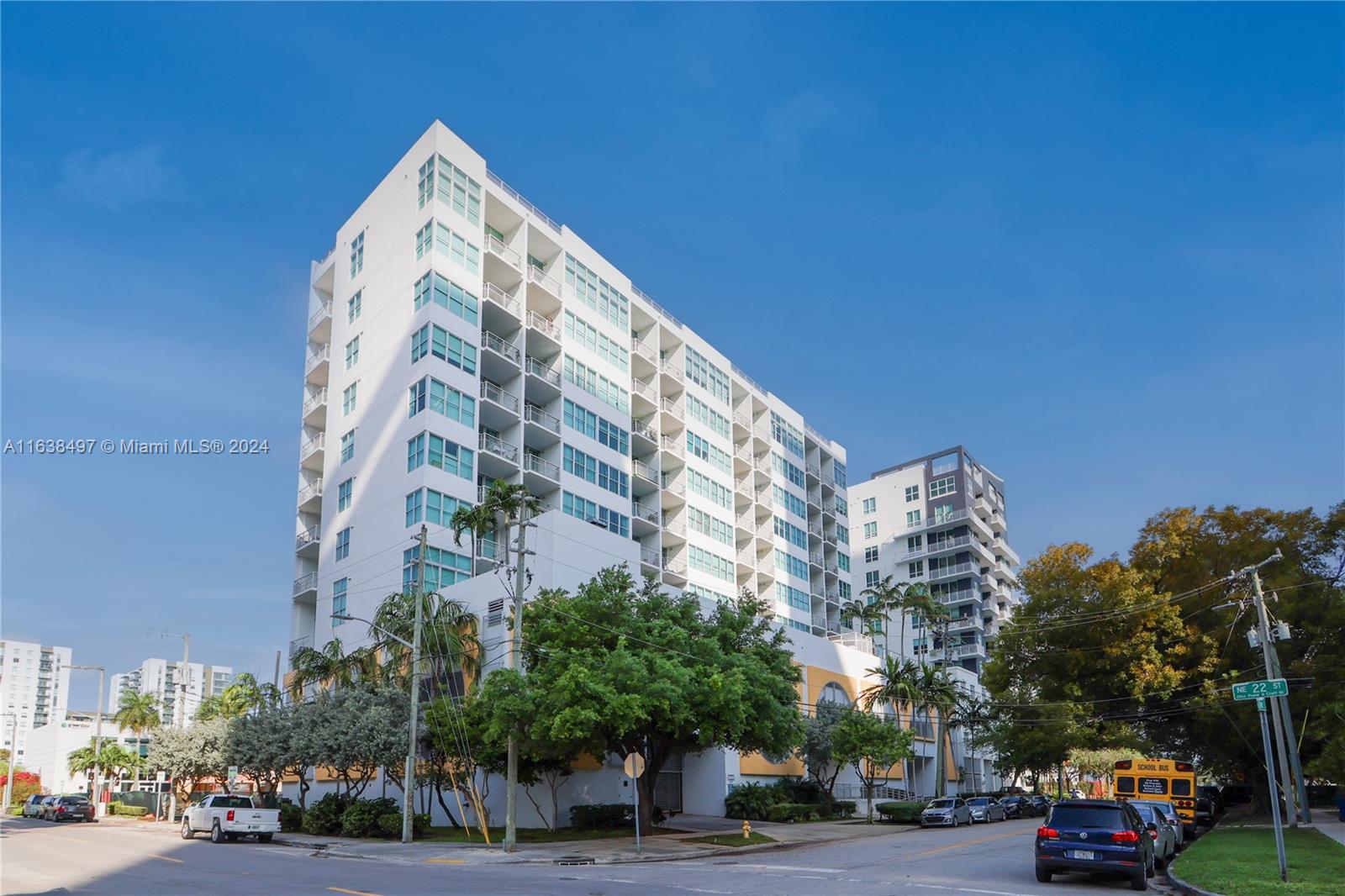 Biggest 2/2 unit in the building (1123 SF) with partial bay views! Higher than normal ceilings featuring 2 enclosed real bedrooms, 2 baths (one with bathtub). Kitchen with granite counters and stainless steel appliances, W&D in unit, balcony with amazing partial bay views. Building has a nice pool with pool deck and Jacuzzi, sauna room and gym. Close to Omni, Downtown, Wynwood and Midtown. Unit is professionally managed throughout the entire lease. Renter's insurance, 1st month's rent and 2 months security deposit required to move in. No short term rentals/subletting allowed (Airbnb, etc.)