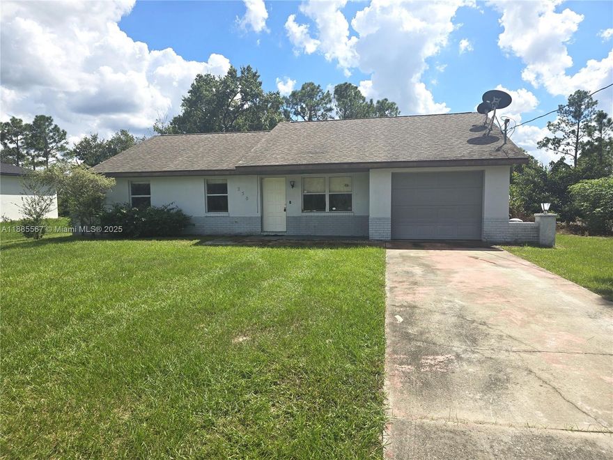 Available now: An affordable 3-bedroom, 2-bathroom concrete block home with an attached garage, located in the Sebring Hills neighborhood of Sebring, FL. The home spans 1,409 living square feet and is overall livable with some updating needed. This No HOA property presents a solid opportunity to personalize and make it your own. Act quickly if you’re looking for an affordable home you can transform into your ideal space.