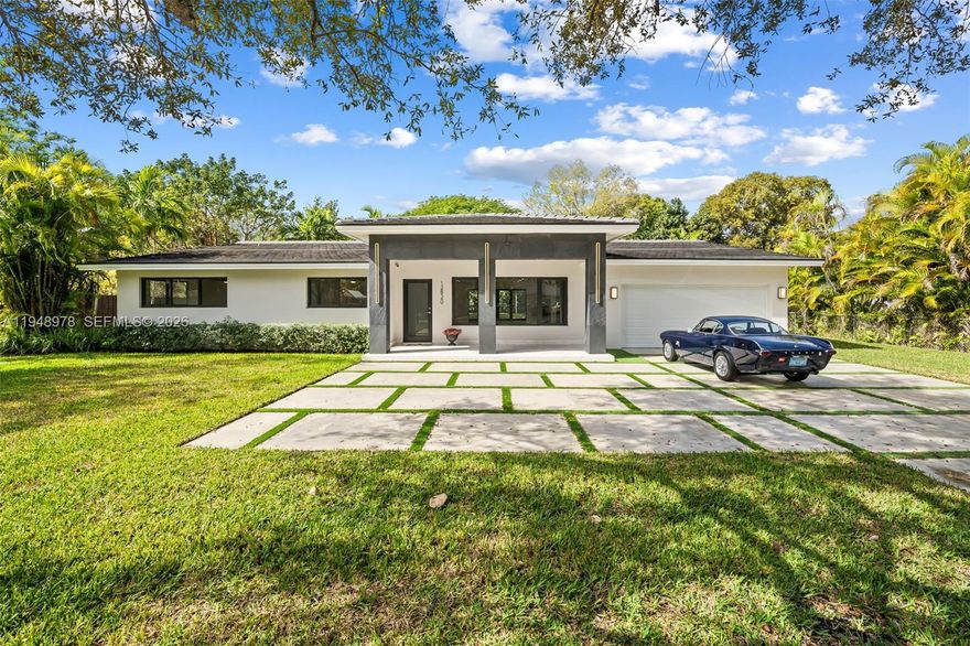 Completely remodeled and expanded in 2024, this Pinecrest 3BR/3.5BA home blends luxury and modern living. Thoughtfully redesigned with a spacious open floor plan featuring 24x48 marble floors, a chef’s kitchen with quartzite island, Thermador appliances, induction cooktop, and dual pull-out pantries. Major upgrades include a new roof, impact windows and doors, updated electrical and plumbing, two A/C systems with linear slot diffusers, generator-ready setup, dedicated laundry room, and a 2-car garage. Primary and junior suites offer walk-in closets and private baths. Expansive backyard with room for a pool. Suniland Park as the rear neighbor provides direct access to outdoor recreation.