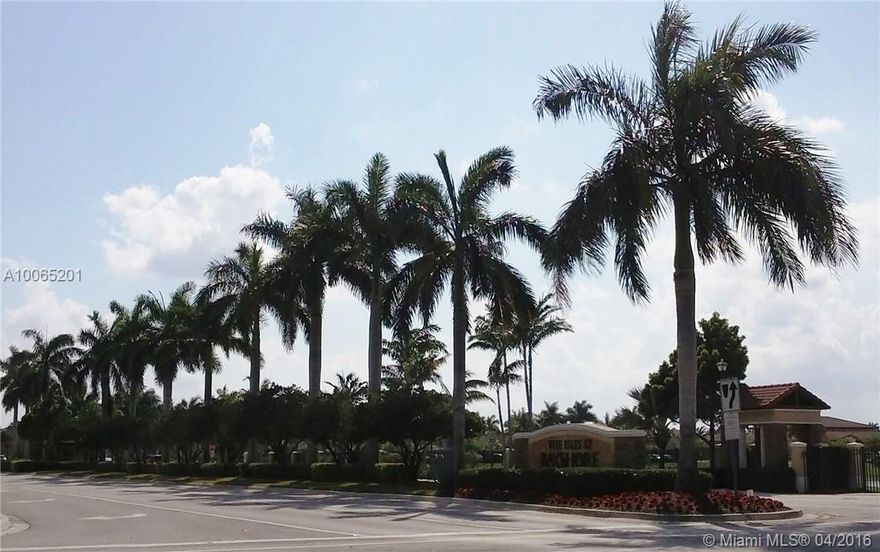 Impeccable 2 bedroom, 2 bathroom condo in the Isles at Bayshore Community.  Located on first floor, no neighbors in the back with lots of greens space inside the neighborhood.  Gated community with beautiful clubhouse and amenities such as pool for adults and kids, gym, playground for kids, etc.  Close to major highways and shopping centers.  Please call listing agent.  Easy to show.