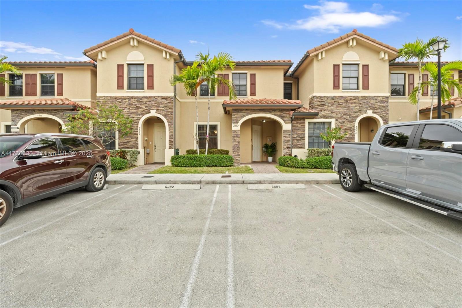 Discover this elegant 3-bedroom, 2.5-bathrooms villa nestled in the highly sought-after Aragon/Bellagio community. This beautifully designed home features a spacious, open-concept living area, a modern kitchen with stainless steel appliances and granite countertops, and a private patio perfect for outdoor relaxation or entertaining. The primary suite offers a walk-in closet and en-suite bathroom, while the additional bedrooms provide ample space and comfort.
Located in a gated community with resort-style amenities, including a clubhouse, pool, fitness center, and playground**, this home is just minutes from top-rated schools, shopping centers, and major highways. Don’t miss this incredible opportunity—schedule your showing today!