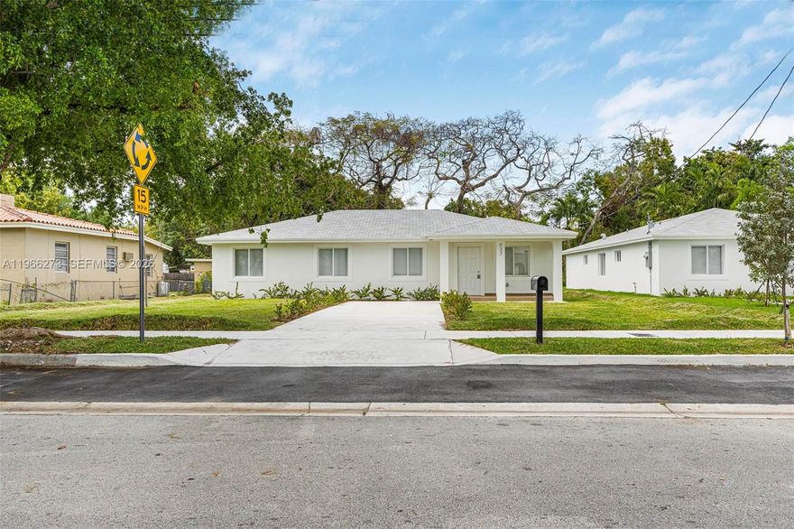 Beautiful 4Bed/2Bath Single Family Home in the Heart of Miami. This Newly Built Home Features a Long Driveway That Fits Multiple Cars, Additional Street Parking, a Large Backyard and More. The Interior Features Porcelain White Tile Throughout, An Open Kitchen with Stainless Steel Appliances, Washer and Dryer in Property and Spacious Bedrooms. Tons of Natural Light Coming Through. House Also Comes with a Full Set of Hurricane Shutters. Location Offers Easy Access to All Major Roadways, Shopping, Dining, Entertainment, Public Parks, Public Transportation and So Much More!