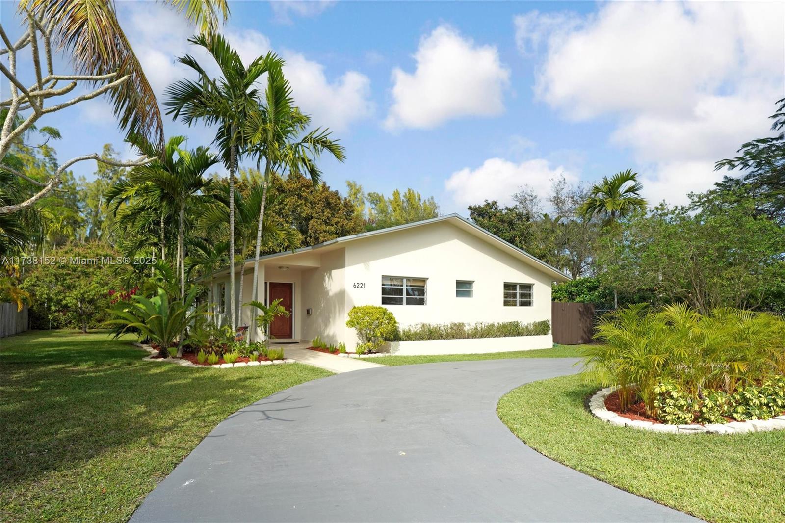 Searching for a blend of comfort, light filled home & a fantastic location? This South Miami beauty boasts an open concept floor plan, connecting all living areas with the outdoors. 1984 custom built home, lovingly cared by one family. Located a few blocks from Miller Dr & Coral Gables. Situated within 1 mile from University of Miami and South Miami Hospital. Spacious bedrooms (15x12, 14x12, 12x12) with wall-to-wall closets (walk-in, 12' & 8' lineal feet). Enhancements include: 2023 completely remodeled bathroom, 2019 Lennox commercial grade air conditioning system & all new 2024 upscale interior doors. Tile & manufactured wood floors throughout. Stainless steel appliances. 20x14 porcelain tile covered rear patio. This home is over 60 feet away from all neighbors. Room for pool and garage.