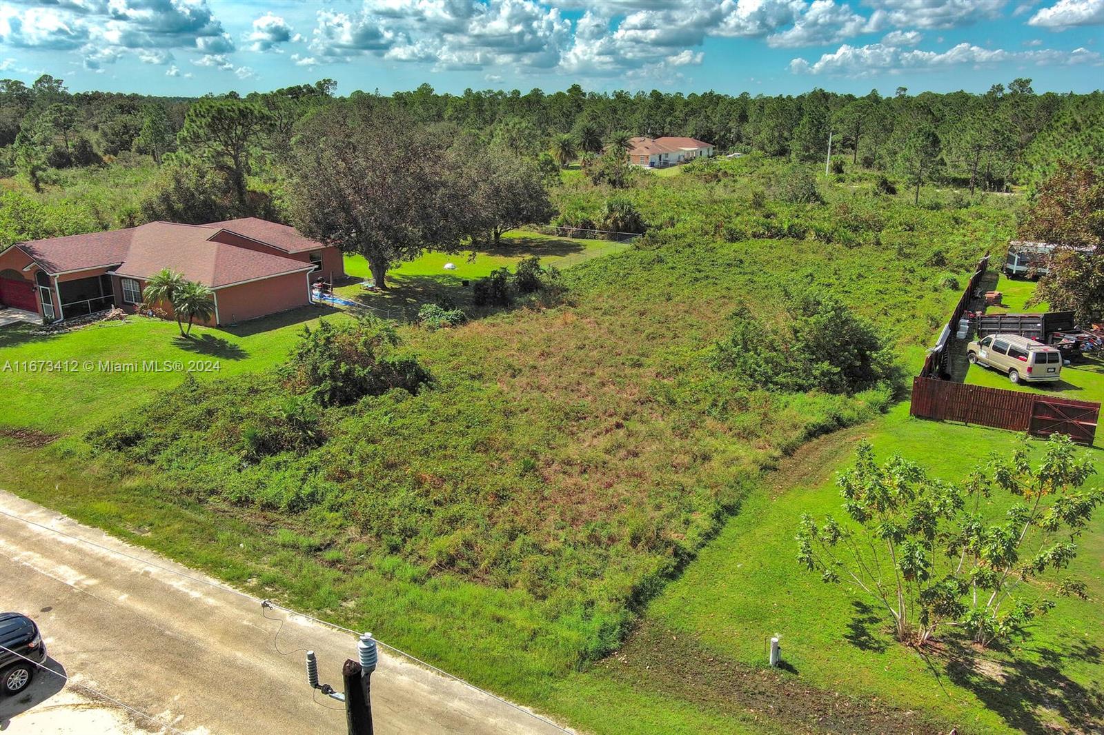 Exclusively offered by Sunland Real Estate: Prime .50-acre residential lot in the heart of Lehigh Acres, ready for development. Ideally situated in one of the most desirable locations, this high and dry property is outside of any flood zone, providing peace of mind for future construction. Perfect for your next project in Lehigh Acres, a rapidly growing community in Southwest Florida, known for its affordable land, family-friendly neighborhoods, and proximity to Fort Myers, offering easy access to shopping, dining, and the stunning Gulf Coast beaches.