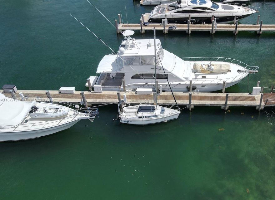 Don’t miss this opportunity to lease a rarely available boat slip at The Carriage Club North, located at 5005 Collins Avenue in the heart of Miami Beach’s prestigious Millionaire’s Row. This slip, #CU6-S2E, allows a maximum vessel length of 40 feet, with the tenant responsible for verifying fit. Offering direct ocean access via Indian Creek and Biscayne Bay, the dock includes water and electricity in the monthly maintenance. Please note that no liveaboard or charter use is permitted and vessels must be 100% operational. Association application is required. Enjoy the convenience of Miami Beach living with valet parking, easy access to Collins Avenue, and the luxury of docking just minutes from the open ocean.