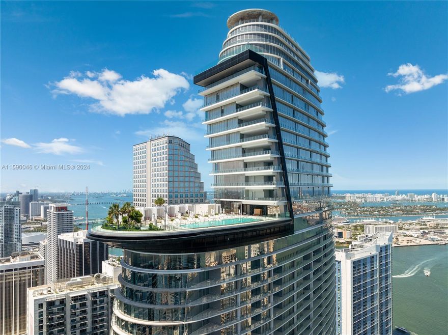 Aston Martin Residences, an architectural masterpiece, captivates the senses from every angle & unit 3105 is now move in ready! Situated in one of the best locations, this iconic building's dynamic form gracefully towers over Miami and its bay, creating a breathtaking silhouette and unparalleled views from this 2bed + den, 3.5 bath.  The meticulous attention to detail is evident throughout: from the exquisite door handles, clear exterior glass to the use of noble materials such as marble, wood, stainless steel. Every element exudes sophistication and quality. The amenities are second to none, featuring a magnificent pool deck, an open-plan living/dining area with stunning vistas of Miami, a state-of-the-art two-level gym, a luxurious spa, theaters, an art gallery, an indoor swimming pool.