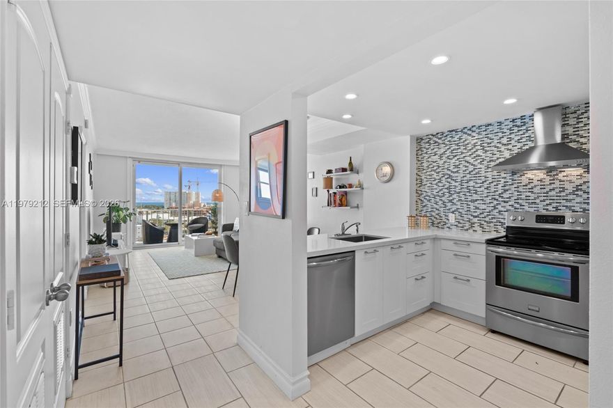 Enjoy panoramic Miami Beach skyline , Ocean and sunset views from this stylish 1-Bedroom, 1.5-Bathrooms residence offering 780 SF of living space + a spacious private Balcony, ideally located in the rapidly growing Normandy Island neighborhood of Miami Beach. This area is experiencing significant development with new parks, services, parking, and retail, all within walking distance to the world-famous beaches.

The unit features unobstructed skyline views with Ocean views and beautiful Sunrises thanks to its desirable EAST exposure. Interior highlights include ceramic flooring throughout, HURRICANE -IMPACT  window and sliding  doors leading to the balcony.

The fully equipped kitchen offers elegant white quartz countertops, dishwasher, electric stove, and microwave. The spacious bedroom features natural light from its window and a spa-style en-suite bathroom with a shower/tub combination and double vanity sinks. An additional half-bath provides convenience for guests.

This property is available FURNISHED or UNFURNISHED seeking a high-quality residence in a fast-growing Miami Beach neighborhood! Schedule your showing today. 

REQUEST  UNBRANDED VIDEO  is AVAILABLE .