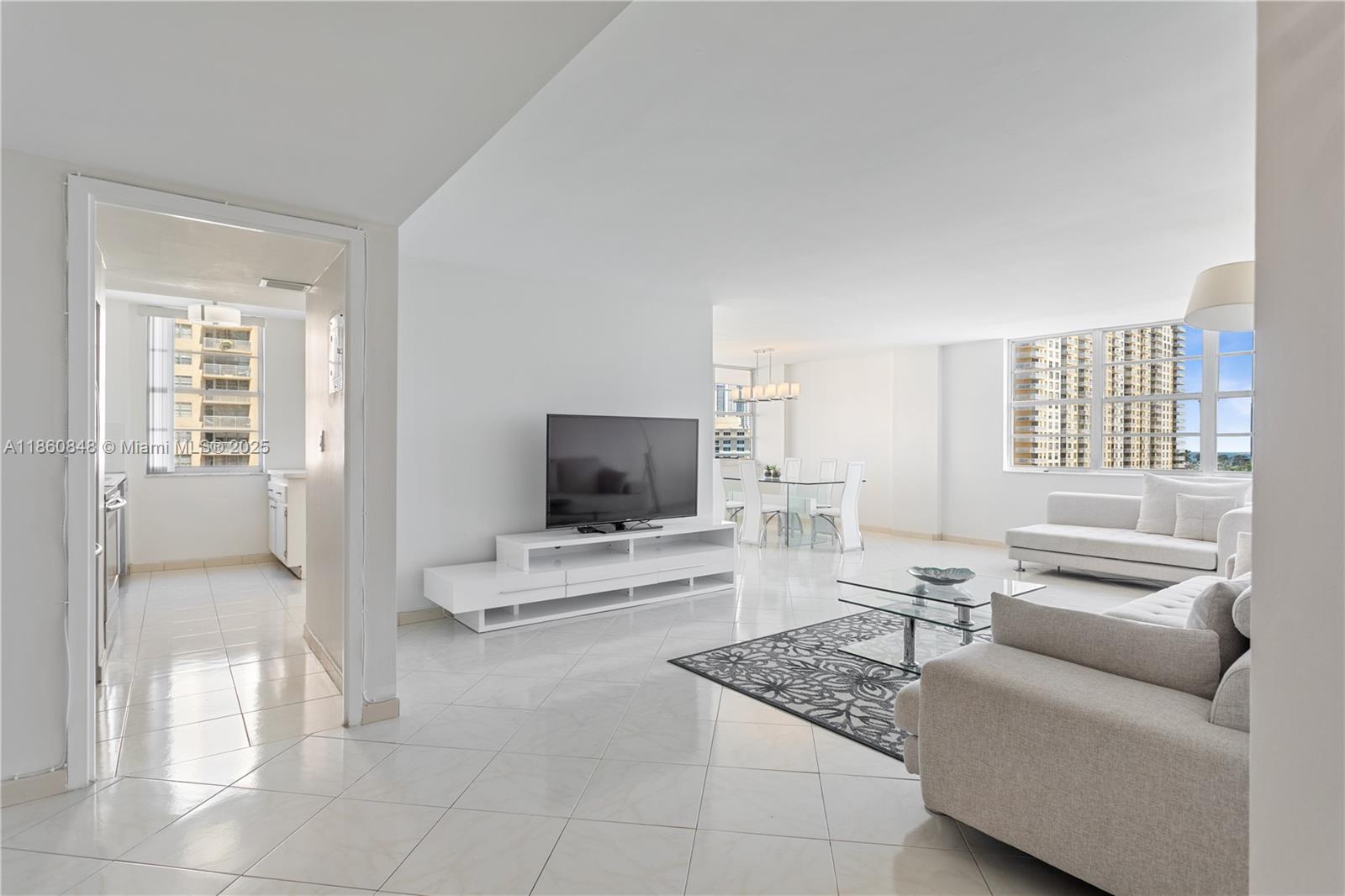 Welcome to Winston Tower #605, a bright 2-bedroom, 2-bath corner residence on the 6th floor with 2 assigned parking spaces. Fully furnished, this home showcases a modern design and open layout. Its east exposure offers panoramic views of Sunny Isles Beach, the Atlantic Ocean, and the Intracoastal. Residents enjoy resort-style amenities including a pool (under renovation), fitness center, sauna, game room, and more. Perfectly located, Winston Tower is just steps from Publix, dining, parks, shops, and houses of worship. Schedule your private tour today.