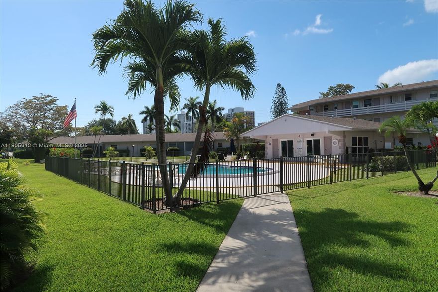 Spacious two-bedroom, two-bathroom unit in vibrant East Hallandale gated community of Golden Isles. Close to the beach, walking distance to the grocery stores, pharmacy, shopping, and restaurants. Priced to reflect need for updates-strong investment potential in the prime location. Ground level, assigned parking space directly by front door.  Park your car and walk in to your new home. 
Low Monthly Condo Fee includes insurance, water, sewer, garbage, pool, club room.
Golden Isles is a gated safe neighborhood, police-patrolled, community park, playground, and tennis courts.
Community Features: 24-Hour Gated security, Clubhouse, Heated Pool, Laundry Facility, No Age Restriction, Can Be Rented After One Year of Ownership
Well Managed and Maintained Financially Sound with Reserves.