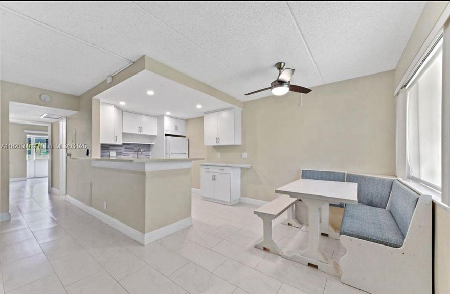 Spacious 2-bed, 1.5-bath condo in desirable 55+ Village Green community. Features tile floors, walk-in closet, garden views, covered patio, and central AC. Enjoy access to pool, shuffleboard, putting green, and more. Assigned parking plus guest spots. Close to shops, parks, and major roads. HOA includes cable, lawn care, and building insurance. No pets.