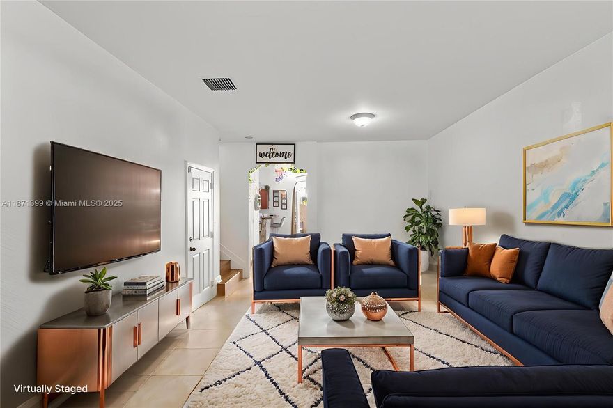 Stunning corner unit townhouse located in the desirable Tuscany Villages of Kendall. Features 3 bedrooms, 2.5 baths, and a 1-car garage. This spacious home includes access to top-tier amenities such as two pools, a gym, clubhouse, playground, and 24/7 security patrol—all with a very low HOA. Ideally situated near top-rated schools,popular dining, shopping centers, and major highways for easy commuting.