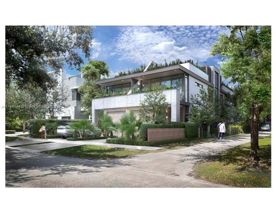 Welcome to Villa Espresso, a three story new-construction townhome scheduled for completion in December 2025. Offering approximately 3,500 Sq ft of modern living, 4beds 4.5 baths greets you with a bright, open-concept layout, tall ceilings, hurricane-rated impact windows, abundant natural light, and a striking floating stairway. Designed Italkraft kitchen features Wolf and Sub-Zero appliances, ample counter space, and streamlined cabinetry. Upstairs generously sized bedroom and baths emphasize comfort, with one bedroom easily  adaptable as an office or gym. Outside, a refreshing pool area. Enjoy the added convenience of Control4 automation, seamlessly managing lighting, sound, and security throughout the home. Private rooftop terrace complete with a built-in barbecue station.