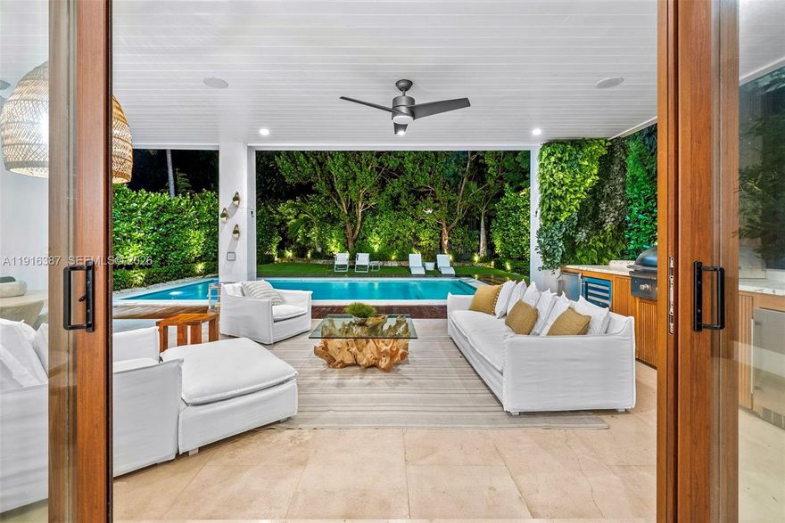 Experience luxury living at its finest in this modern two-story oasis in the desirable Coconut Grove, boasting soaring high ceilings, 5 spacious bedrooms, 5 full baths, and 2 half baths with elegant marble floors throughout. The smart home system features Google integration, smart thermostats on both levels, and brand-new electric blackout shades on the second floor. The chef’s kitchen is upgraded with a stunning marble countertop and a new island, complemented by breathtaking living and dining spaces.

Enjoy the heated saltwater pool and entertain in the stunning backyard oasis, featuring a built-in grill. An advanced alarm system secures both the interior and exterior, with multiple cameras and a smart electric gate. This spectacular home offers comfort, security, and effortless style in Miami’s coveted Coconut Grove. Ideally located near Biscayne Bay, top schools, fine dining, and parks, this property delivers the ultimate South Florida lifestyle.