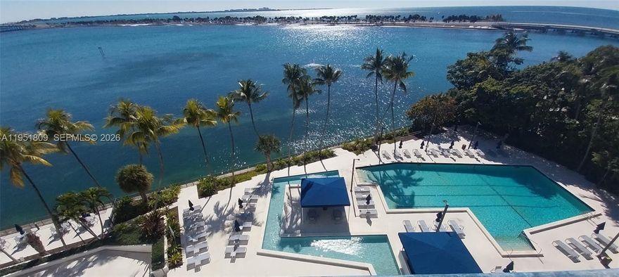 ADDICTIVE GARDEN-POOL AND BAY VIEWS AS IF YOU WERE IN A CRUISE SHIP, CORNER UNIT, WRAP AROUND BALCONY, 2/2 , WALKING CLOSETS, LAUNDRY ROOM, FIVE TENNIS COURTS, STATE OF THE ART GYM, OLYMPIC HEATED POOL, BBQ AREAS, CONVENIENCE STORE BEAUTY PARLOR AND 24/7 SECURITY ALL THROUGHOUT BUILDING AND 24/7 VALET.
