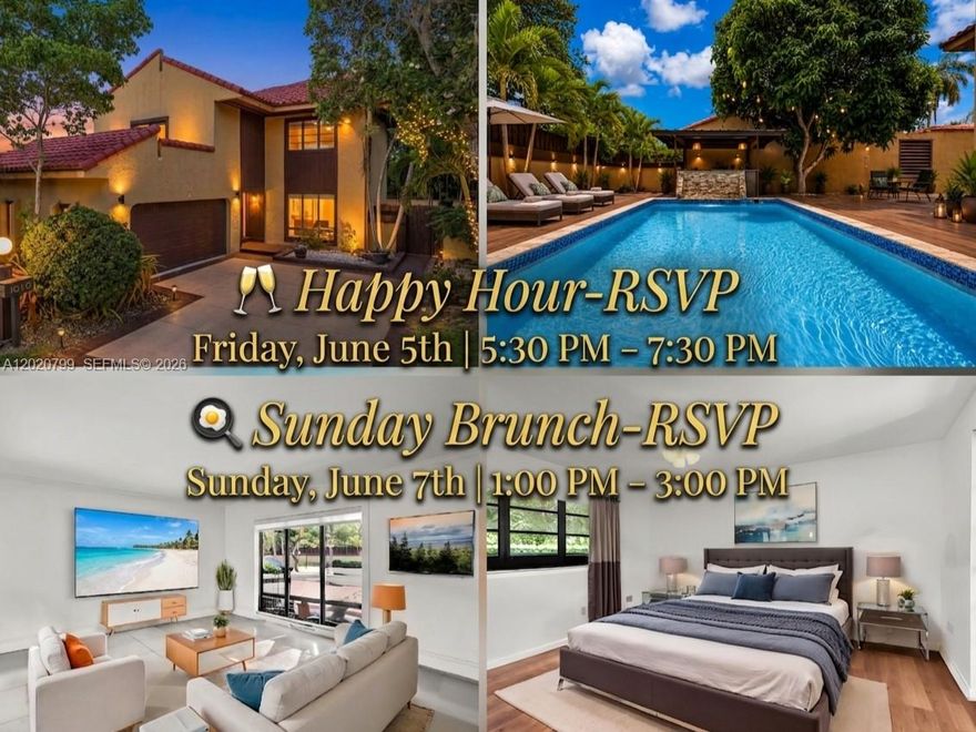 2 Property Previews & Showings. Happy Hour. When: Friday, June 5th | 5:30 PM – 7:30 PM/ Sunday Brunch 

When: Sunday, June 7th | 1:00 PM – 3:00 PM-RSVP-Free and easy parking is available. 

Buyer Notice: A multiple-offer situation is highly anticipated. Starting Price: $650,000 

Welcome to 1010 NE 204th Terrace, SPACE, COMFORT & VALUE PREMIER SINGLE-FAMILY HOME, In Miami & Aventura area, located in the desirable gated 24-hour security community of California Club Homes. This spacious 2-story residence features 3 bedrooms, 2.5 bathrooms, 2,600 SF of actual area designed for comfortable family living and entertaining. NEW ROOF and POOL, Enjoy bright open living and dining areas, spacious kitchen, updated A/C, appliances, abundant storage, and a full-size laundry area. The home also features a private pool with patio and BBQ, perfect for relaxing and enjoying the South Florida lifestyle. Attached 2-car garage plus additional driveway parking. Plenty of guest parking, conveniently located near Aventura Mall, restaurants, parks, schools, and major highways. HOA $ 310 Excellent opportunity. Showings by appointment only