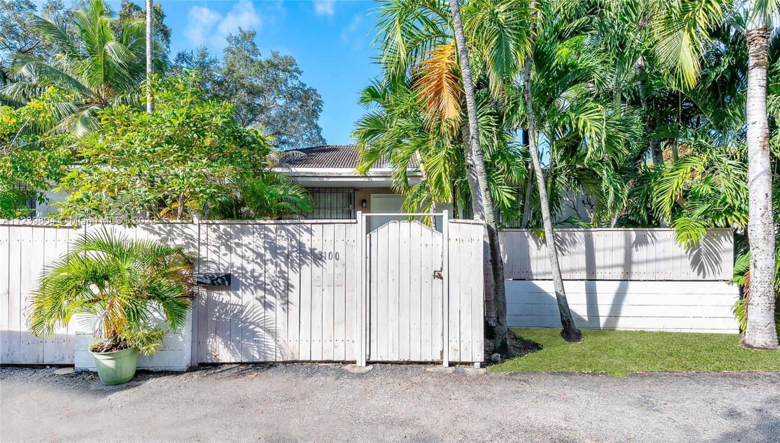 Newly vacant and easy to show! Rare opportunity to rent a centrally located 2 bedroom 1 bathroom Villa in the heart of Coconut Grove. Nestled in a quiet neighborhood within walking distance to waterfront parks and CocoWalk with its shops, restaurants, art galleries, cinema, spas, and bars. Just a short drive from Coral Gables, Brickell, and Miami Beach. Hidden behind a privacy fence and lush landscaping, this unit has all the charm people look for in the Grove. The unit has white tile and white kitchen cabinets with a dishwasher. Brand new in-unit washer & dryer, 2 large bedrooms sharing a bathroom with a glass-enclosed shower. Brand new impact windows and doors throughout. Disclosure: Photos from a similar unit. Short-term rentals are allowed.