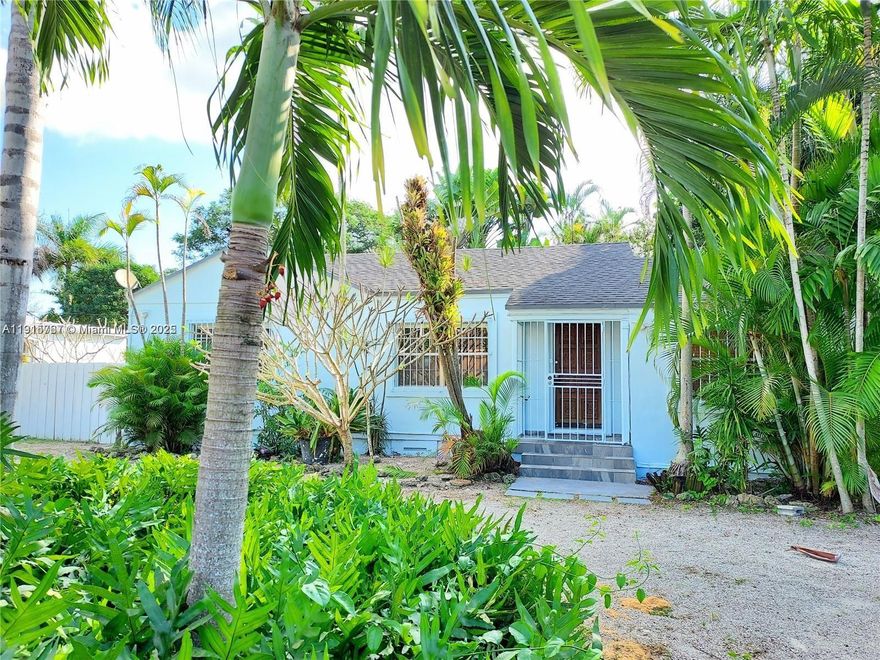 Charming and cozy home full of character in the South Miami area, just two blocks from the University of Miami. This 2-bedroom, 1-bath residence features a spacious backyard with mature trees, lush greenery, abundant natural light, and a newly redone deck. Includes a separate laundry room with a new washer and dryer. Small pets may be considered. A studio next door is occupied by a tenant who shares the laundry area. There is also space to park a boat on the side of the home. Rent includes landscaping, pest control, internet, water, garbage, and maintenance—tenant only pays electricity for the entire house. Excellent location near shops, restaurants, and supermarkets. Easy to show!