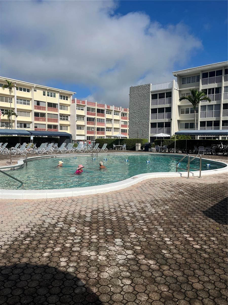 This is a 55+ community. Beautiful one bedroom , one half bathroom and one half bathroom with updated kitchen and bathrooms , first floor , the building is being remodeled.
