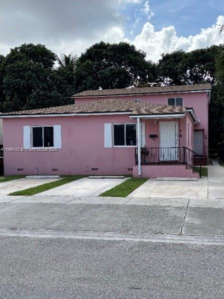 Move In Ready! 2 story, freshly painted, 4 bed/3 bath + large den/office in central Hialeah location. Quiet neighborhood. Walking distance to Hialeah Metrorail Station which provides access to downtown Miami for work and play. Close to major highways and Miami Int'l Airport. This home is perfect for a large/multigenerational family, 2 stories provide privacy with a living room downstairs and a family room upstairs. New roof and impact windows to be installed this month (October) make this property safe and energy efficient. Property has a walkway leading to private entrance. Both first and second floors have a balcony with view of trees and large back yard. Parking for 4 cars. Bathrooms and kitchen have been upgraded. Washer/Dryer included. Electricity and Water/Sewer not included.