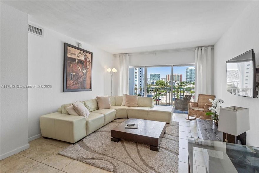 Spacious Condo with Canal Views in Sunny Isles Beach. Live the dream in this bright and spacious 1-bedroom, 1.5-bath residence at Arlen House. Steps from the beach, unit boasts peaceful water views, ample closet space, and one assigned parking spot. Whether you're looking for a full-time home, a vacation retreat, or a smart investment, this unit fits the bill!
Arlen House is a full-service building offering 24-hour security, valet parking, a resort-style pool, on-site restaurant and mini-market, fitness center, sauna, billiards room, business center, library, and on-site management.
Maintenance fees cover air conditioning, internet and cable TV. Building is currently undergoing 50-year recertification. Easy to show—don't miss the unit with the best cost benefit in Sunny Isles!