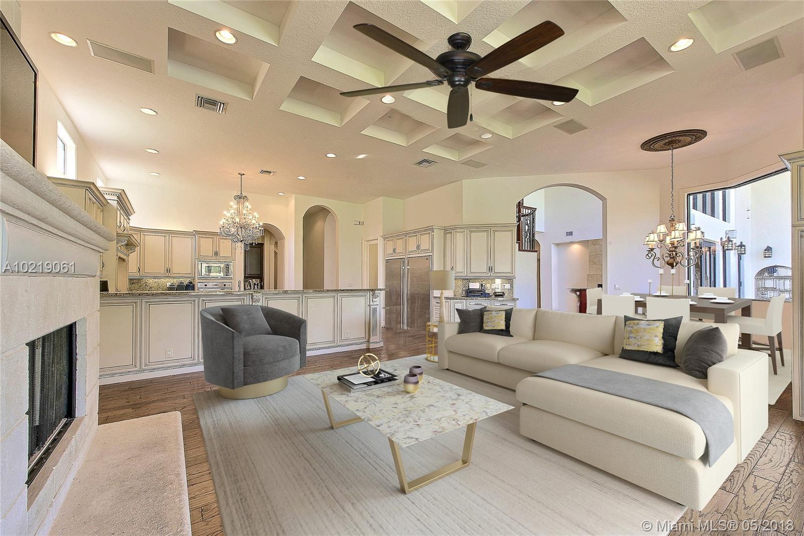 Meticulously Maintained Mansion in Plantation Acres on private gated street. Exquisite 8 bedrooms and 10 baths on two acres located on a private gated street.  The grand entryway with sweeping staircase leads into a 2-story living, formal dining room, top of the line chefs kitchen, and open family room.  Luxurious master suite has decadent master bath and custom closets.  Beautiful Jerusalem Stone and wood floors with loads of natural light.  Five car garage, fully equipped summer kitchen and Hamptons style resort pool.  First 8 photos virtually staged.