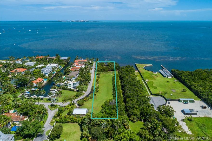 Rare opportunity to own one of the most exclusive waterfront lots in The Moorings! Build your dream home on this 72,784 +/- square foot lot which offers 162 ft. of water frontage with wide open bay views and direct access to the Atlantic Ocean. Never before available on market, this once in a life time opportunity allows you to live in coveted Coconut Grove in close proximity to the best schools, restaurants, shopping and parks. Build the custom waterfront estate of your dreams and enjoy all that Miami has to offer!
