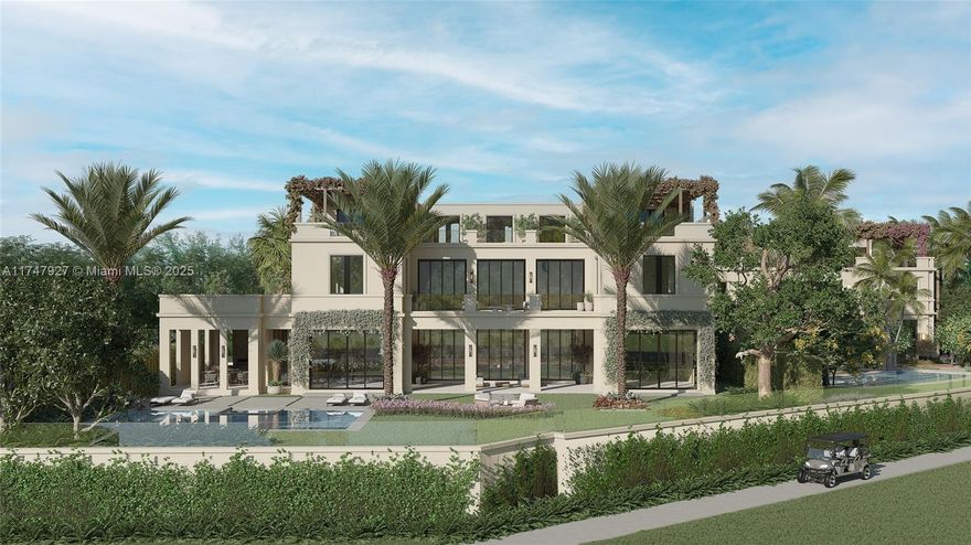 Presenting The Mega Mansion - the crown jewel of the exclusive collection of private homes in South Florida’s most prestigious zip code. Designed by Portuondo Perotti, this trophy estate spans over 15,800 SF under AC of curated spaces by Ford Interiors and 23,400 SF of grounds with lush gardens by Enzo Enea. Soaring ceilings and European white oak flooring, define this residence primely positioned toward the Bay, Miami skyline, and golf course. Crafted in Italy, the contemporary kitchen features handpicked stone surfaces sourced from the world’s premier quarries enhanced by Wolf & Sub-Zero appliances. Stately marble baths offer Dornbracht fixtures. Completion in 2026. The 216-acre Fisher Island accessible only by ferry is home to 18 tennis courts, marina, golf, beach club & 7 restaurants.