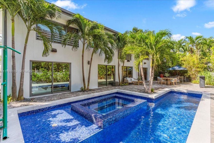 Enjoy Key Biscayne’s Island Lifestyle in this Gorgeous 6 Bedrooms 6 Bath modern home! Located on a very Desired Quiet street, One of the Few Gated homes on the Island! Ammenities include Pool & Outdoor Jacuzzi & Cold Plunge, Leaf Filtration Water System, Surround Sound System, Large Garden & BBQ Area & Indoor Steam room. Great entertaining Home Indoor & Outdoor , Kitchen is Chef's Gourmet with Viking appliances overlooking the pool area. The kitchen includes a double refrigerator, two freezers, gas ovens, oversize gas range, grill & free-standing wine cooler. The house has modern impact doors and Windows throughout. The first floor includes the Master bedroom with oversized walk-in closet, and a separate TV room that can be converted to a 7th bedroom if needed. Plenty Of Parking /Car Port! A Portion Seller Financing possible….