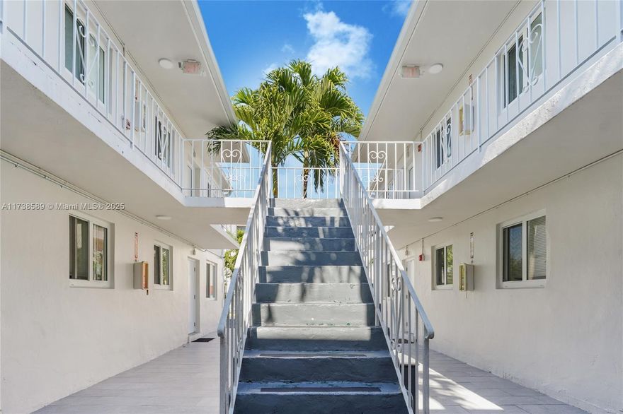 Turnkey 12-unit multifamily investment with a strong 6% CAP rate in the heart of Miami! Fully renovated with 8 spacious 2BD/1BA units and 4 large 2BD + den/1BA units. Upgrades include new roof, impact windows, plumbing, electrical, A/C units, modern kitchens with new appliances, stylish flooring, and fresh paint. The property offers 16 parking spaces, a new laundry facility, mechanical room, and is fully gated with a monitored security system. Located near Jackson Memorial, Miami Int’l Airport, and major highways. Ideal for stable rental income.