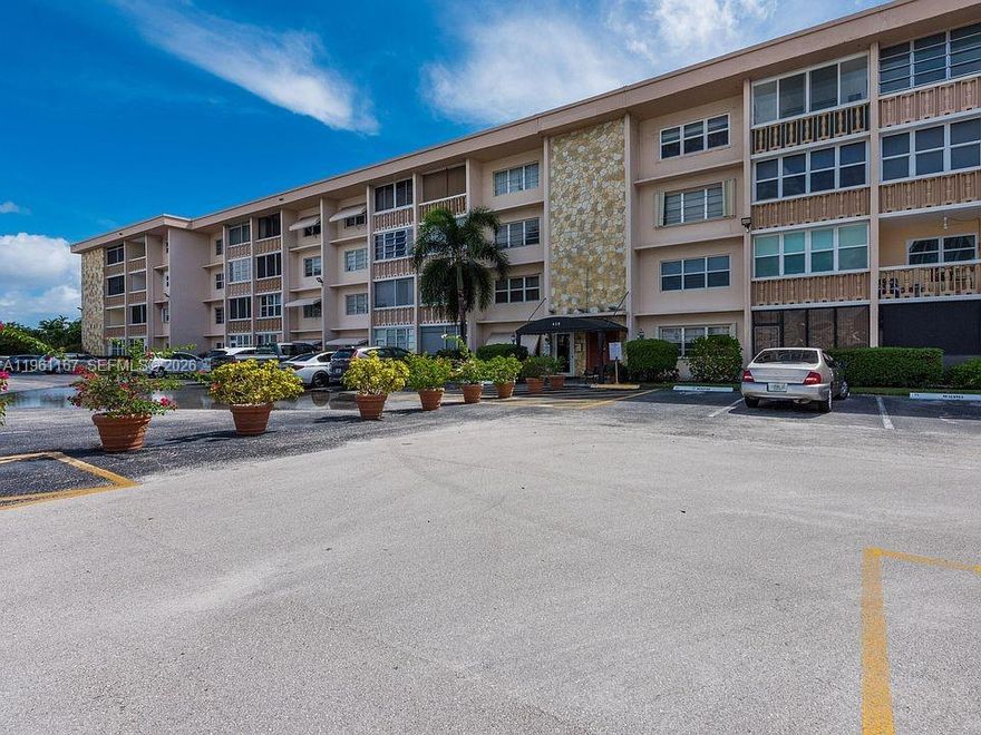 Great location. across from Gulfstream Raceway and Casino. less then 10 minutes to Aventura Mall. close to restaurants, shopping, and banks. This is a comer unit, first floor, with a walk out balcony to the garden area. Impact glass throughout. Completely tiled. Eat in kitchen with a window. All assessments paid by seller. Building has passed Milestone inspection and is in great shape. This is a wonderful opportunity to live in an affordable complex with reasonable maintenance payments, and all the infrastructure work is completed.