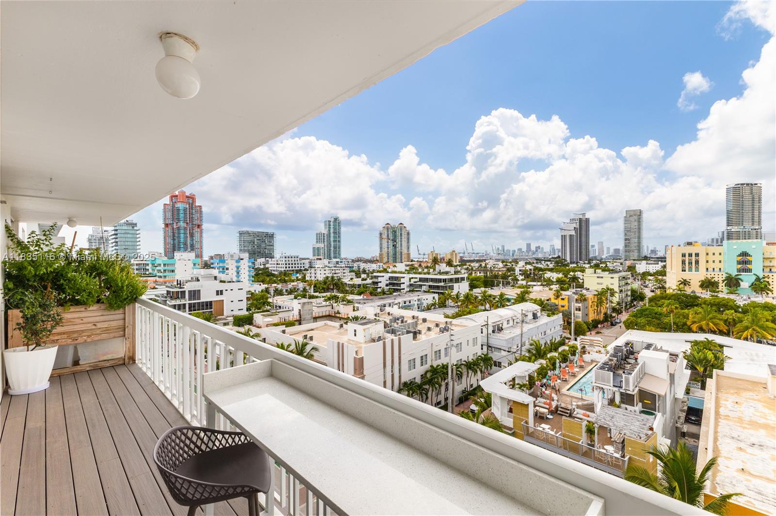 *All new* top-of-the-line modern condo w/spectacular unobstructed bay & skyline views, double sized balcony, & garage parking space included. You need to see this for yourself as there are too many features to list: open kitchen w/sub zero refrigerator, Fisher Paykel dishwasher, water filtration system & wet bar w/soft drink refrigerator. Gorgeous large format porcelain tile floors throughout. Oversized marble bath w/seamless glass shower. Updated electrical, updated plumbing, new central air & washer dryer. Fantastic custom design details: modern recessed lighting w/touch pad display control, custom wall décor, glass foyer entryway, linear AC vents, & more. Remodeled oceanfront building w/new impact windows & doors, new exterior, new Oceanfront heated pool & complimentary beach service.
