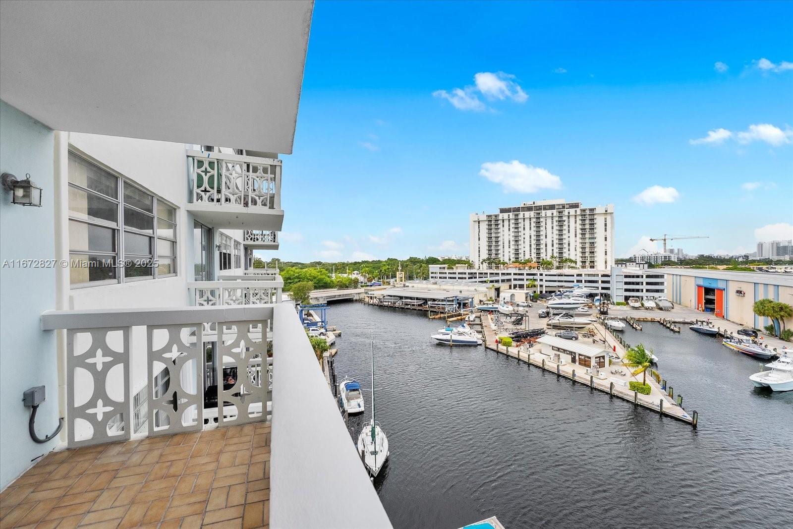 Boater's Paradise! Stunning Direct Water Views from this charming Key West-style unit in prestigious Keystone Harbor Condominium! Dock space can be leased from association for up to 28ft boat for $4 a foot, current waiting list. Quick boat ride to the Intracoastal Waterway. Gated building centrally located in KEYSTONE POINT, close to Aventura + Miami Beach. Unit boasts stunning direct water views! Great amenities including pool, gym, sauna, clubroom and marina! Low maintenance fees, building passed 50 year inspection, OK to rent right away for investors!