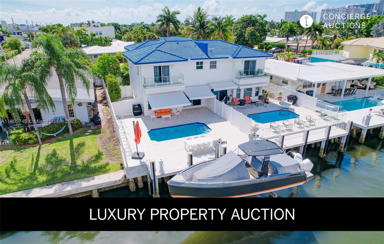 LUXURY PROPERTY AUCTION August 18-28. Accepting Starting Bids through August 17th. Early registration may provide a bid discount. Starting Bids Expected between $1M-$1.5M. Spectacular waterfront sanctuary on the Intracoastal in Lauderdale By The Sea. Elegantly renovated townhome epitomizes sophisticated coastal living. Two-story dining room, luxury finishes, seamless entertaining spaces. Premium onyx countertops extend throughout kitchen to waterview dining, marble & porcelain flooring, custom millwork. 20K LB boat lift for ultimate aquatic lifestyle. Atlantic beaches, downtown charm. This rare gem offers investment flexibility with no HOA restriction, and Airbnb potential. Fencing, ADT security ensure tranquil waterfront living in one of South Florida's most desirable coastal communities.