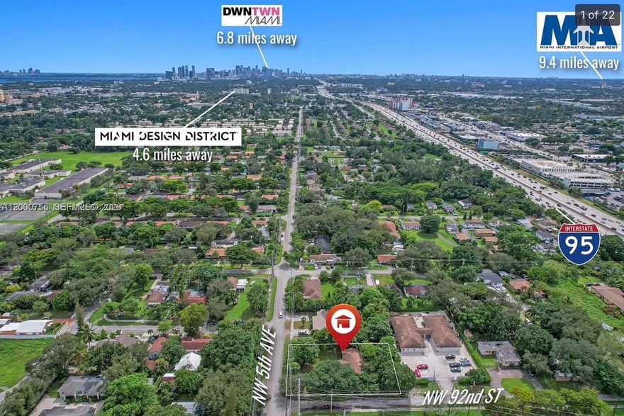 Rare opportunity at 9156 NW 5th Ave. A unique 16,000 SF lot ideally located right on the border of El Portal and Miami Shores, offering the charm and appeal of the area while benefiting from being unincorporated. This is a very uncommon find in this location, where lots of this size are extremely hard to come by. The vacant lot offers excellent development potential and is suitable for single-family, duplex, or triplex use. Whether for an end user, investor, or developer, this is a chance to secure a prime piece of land in a highly desirable neighborhood. The previous house on the property was demolished with permit one week ago, making this lot ready for your next project. Build your dream single-family home, or take advantage of the potential to develop a duplex or triplex