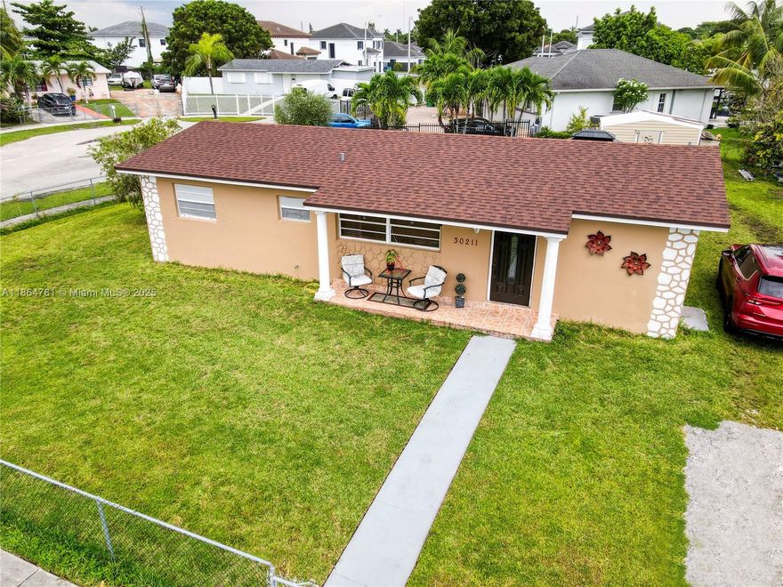 Updated and well-maintained 3-bedroom, 1-bath single-family home with no HOA and plenty of yard space to enjoy. A new roof (2022), water heater (2023), and A/C (2018) provide peace of mind for years to come. Inside, you’ll find quality tile flooring with excellent craftsmanship, an upgraded kitchen with new appliances, a remodeled bathroom, and a laundry room with washer and dryer included. They don’t make homes like this anymore. Solid, spacious, big yard and built to last. Conveniently located near schools, shopping, dining, and just one minute from the Turnpike for easy commuting.