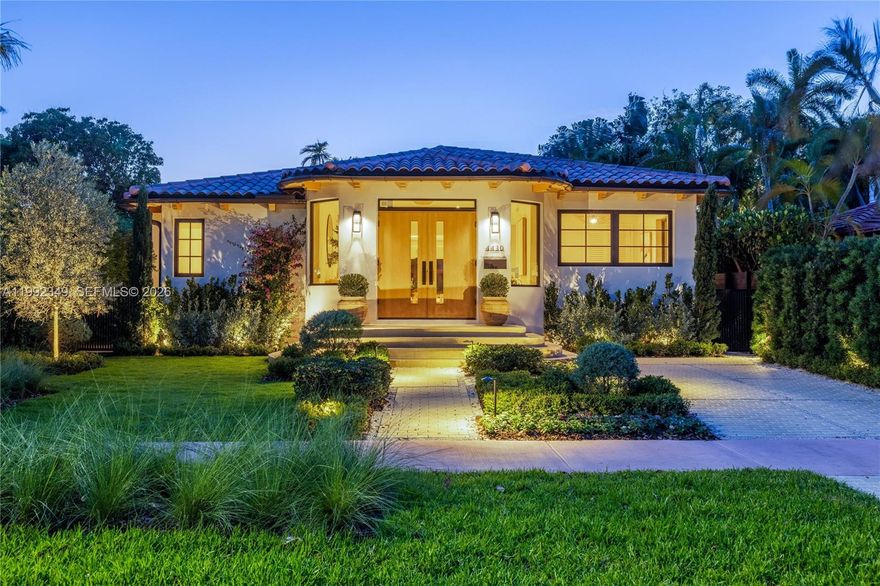 Welcome to 4430 Royal Palm Avenue, a fully reimagined Spanish Mediterranean residence, rebuilt from the studs to embody modern organic living.

Behind its classic façade lies an entirely new structure, including a new roof, foundation, impact windows, electrical, copper plumbing, mechanical systems, and underground drainage — offering the charm of a historic home with the performance of new construction.

The design is rooted in wabi-sabi and modern Mediterranean restraint, where natural materials and quiet textures take center stage. Interiors feature a curated palette of white oak, limewash, microcement, and cristallo travertine. Warm, ambient lighting softens the palette and enhances the home’s natural tones. Finishes include fixtures and appliances by Kohler, Miele, Monogram, and Toto, along with integrated smart lighting by Brilliant.

Designed for seamless indoor–outdoor living, the home offers uninterrupted sightlines from entry to garden, filling the space with natural light and a sense of calm flow.

Outdoors, Mediterranean landscaping frames a private, resort-like setting with olive and cypress trees, bougainvillea, and silver buttonwoods. Clay and limestone pavers lead to a generous pool with sun shelf and expansive lounge areas, a modern organic Mediterranean oasis in the heart of Miami Beach.