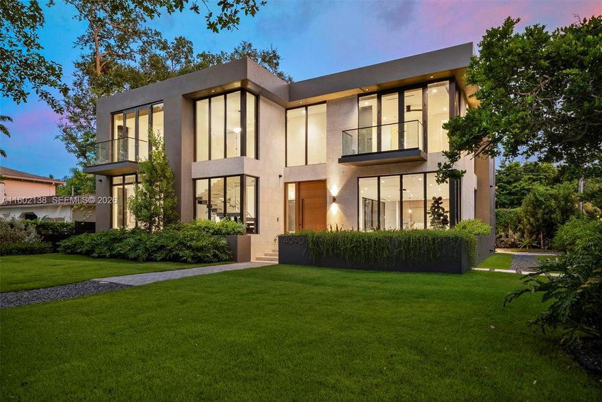 Designed by DNB Design Group and built by Avenue 04, this modern masterpiece is due for delivery in July 2025.  Spanning a gracious 4,737 square feet on a 7,000  square foot lot just 1 house away from Merrie Christmas park, the 5 bedroom, 5.2 bathroom home is ideally located in Miami’s favorite neighborhood, Coconut Grove!  The flexible floorplan lends itself to indoor/outdoor living and features family, living, and dining rooms, as well as a true chef’s kitchen.  The 2nd floor primary suite includes 2 walk-in closets, spa-like bathroom, and private terrace with stairs leading down to the pool and patio.  There are 4 additional en-suite bedrooms, pool bath, laundry room, 2 car garage, huge impact glass windows and doors, large-format porcelain tile and wood floors, and much more!