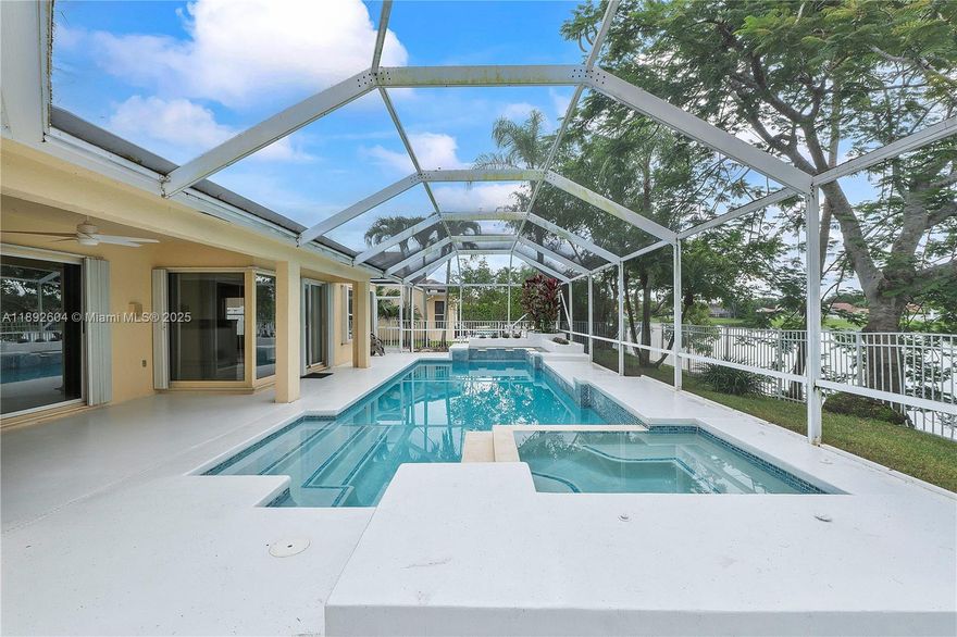 Single-owner 4BR/2.5BA lakefront, pool home w/amazing bones & endless potential! Thoughtfully designed split-bedroom floor plan offers spacious living areas &  formal dining room that can easily be reimagined to fit your needs. Oversized primary bedroom w/ views & alcove for sitting area or desk. Beautifully updated pool over looks a serene lake surrounded by mature landscaping, creating a private retreat. Located in a sought after area near highways, shopping, sports/concert venue as well as corporate parks, & even closer distance to gorgeous park w/ splash pad, basketball courts, sports fields, & more to be enjoyed by entire family. Well cared for & ready for your personal touch, this is the perfect canvas to make your own! *The roof was replaced in 2017. *Home has accordion shutters.