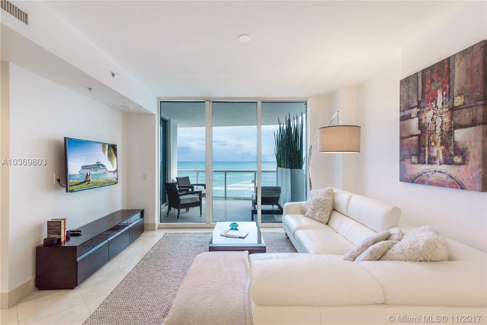 One of the best in Miami beach-2 balconies- view to the south-east north west-just 2 units per floor-high end European kitchen-granite counter tops-from floor to ceiling high impact glass windows-furnished-beautiful marble floors-clubhouse-modern gym-sauna-massage room-movie theatre-pool&sauna -private wine cellar- free internet - free HD tv - free valet parking-24 hours security-beach service-close distance to shopping and the finest restaurants.