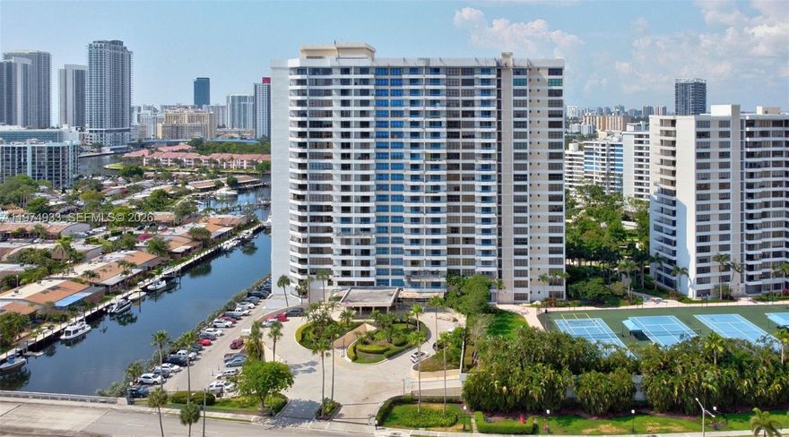 Enjoy breathtaking Intracoastal and city views from every room in this highly desirable corner residence on the 19th floor. This spacious unit features an open-concept layout with stainless steel appliances, a pantry, and a bright, modern design perfect for comfortable Florida living. Offering two large bedrooms, two full bathrooms, and generous walk-in closets, this home combines functionality with style.

Relax on your private open balcony and take advantage of resort-style amenities, including a heated pool, tennis courts, state-of-the-art fitness center, private marina, valet service, 24-hour security, billiards room, barbecue and picnic areas, courtesy bus, bicycle storage, car wash area, additional storage, and covered parking.

Ideally located between Miami and Fort Lauderdale, with convenient access to major international airports. Just minutes from the beach, shopping, dining, parks, and entertainment, including Gulfstream Park Village, Racetrack & Casino.

Association approval requires a minimum 700+ credit score.
Move-in ready — just bring your toothbrush and start enjoying the Florida lifestyle!