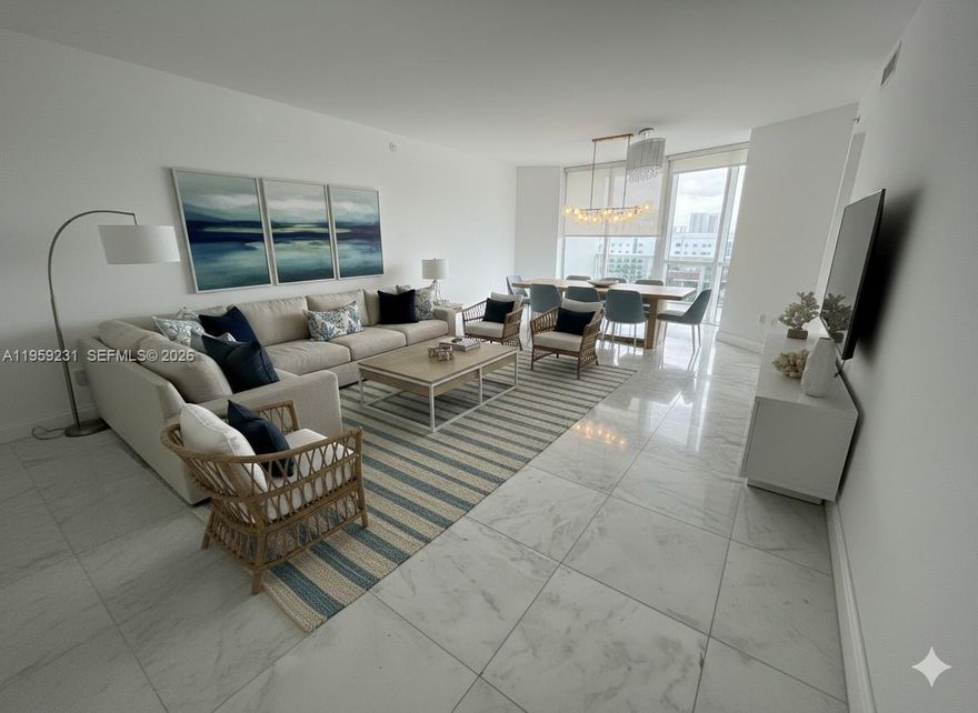GORGEOUS 2 BEDROOM, 2.5 BATH UNIT AT TRUMP ROYALE. GREAT VIEWS OF THE OCEAN, RESORT STYLE LIVING. STATE OF THE ART FITNESS CENTER AND ROOF TOP POOL WITH SUNDECK, HIGH SPEED INTERNET IN ALL COMMON AREAS. VALET PARKING AND GREAT AMENITIES . ENJOY THE MAGNIFICENT OCEAN VIEW FROM YOUR PRIVATE BALCONY OR FROM THE RESORT STYLE ROOF TOP  POOL,ONLY FOR RESIDENTS.