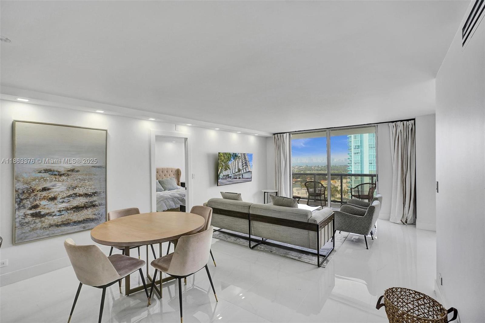 Step into this stunning 3-bedroom beachfront retreat on the 17th floor, where breathtaking bay views and modern elegance await. Fully remodeled, this exquisite home blends sophistication with comfort, featuring a state-of-the-art Bosch washer & dryer, plus extra storage on the same floor for added convenience. Enjoy world-class amenities, including a billiard room, fitness center, BBQ area, playground, business center, and direct beach access the ultimate coastal lifestyle! Don’t miss this rare opportunity schedule your tour today!
