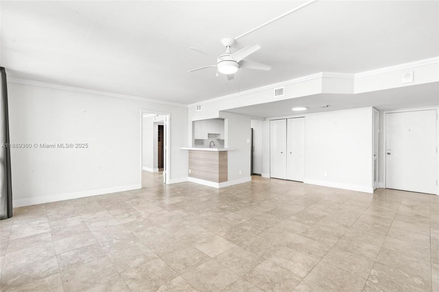 Stunning 2BR/2BA waterfront condo in gated Eastern Shores! This spacious 1,132 SF residence features marble floors, updated kitchen and baths, impact windows, newer A/C and water heater. Enjoy breathtaking wide-water views from your private balcony. The community offers resort-style amenities including a pool, tennis courts, gated entry, and available boat dock rentals—perfect for boaters. Two assigned parking spaces add convenience. Ideally located just minutes to Sunny Isles Beach, Aventura Mall, Oleta River State Park, dining, and entertainment. Move-in ready and rentable immediately after closing, this condo is ideal as a primary home, vacation retreat, or investment property in desirable North Miami. Building just went through a renovation of common areas.